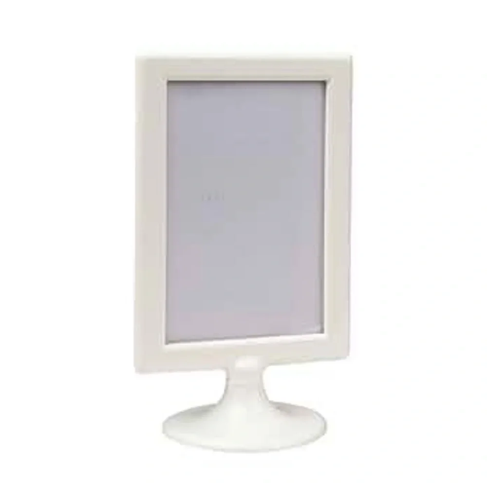 Lot of 3 White Ikea Tolsby Picture Frames 4x6 2 Sided Desktop Photo Frame NEW